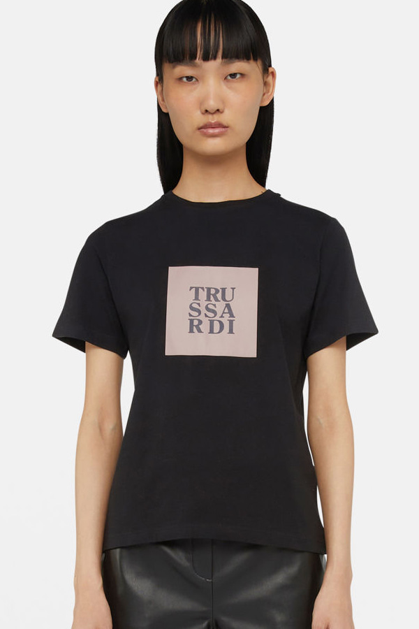 T-SHIRT TRUSSARDI - BLACK